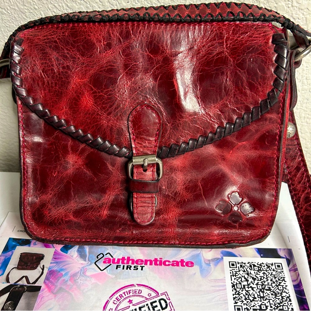 Patricia Nash Leather Crossbody Bag with COA